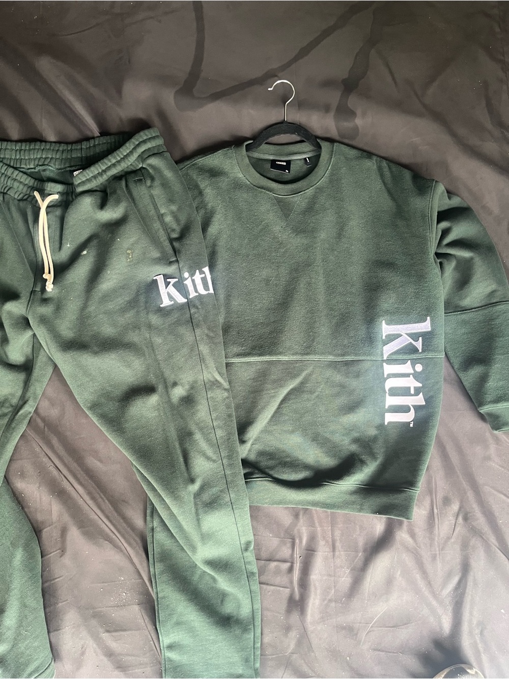 Kith Kids Dark Green Sweatshirt & Joggers Set